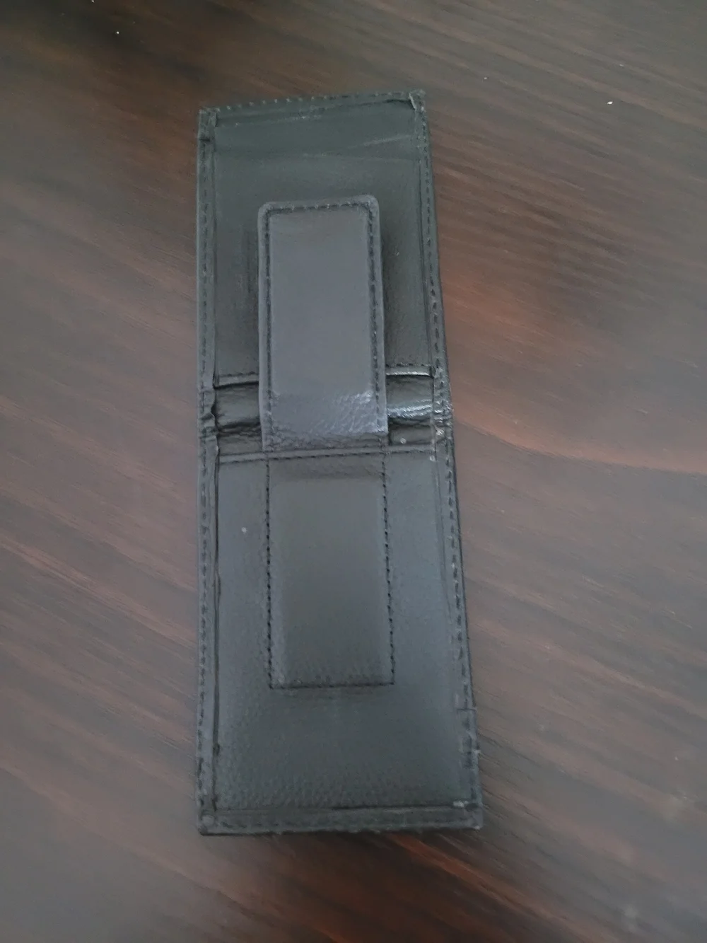 N/A black leather